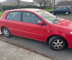 Toyota Corolla parts only