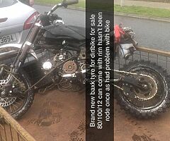Brand new Dirtbike tyre brand new tube aswell