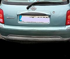 01 nissan micra. Selling for a friend.