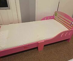 Toddler bed with mattress