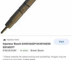 08/09 Volkswagen Passat 2L 140 break injectors
