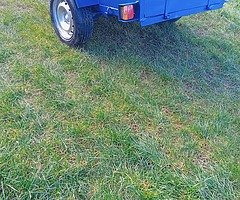 6x4 caged with drop sides single axle trailer