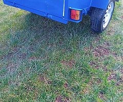 6x4 caged with drop sides single axle trailer