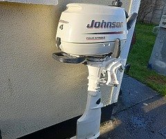4-stroke  outboard  Johnson-4 hp