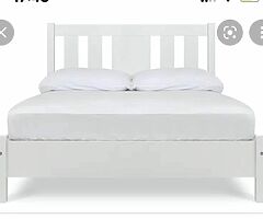Double bed and mattress
