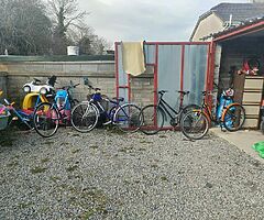 Bikes for sale if interesting call[hidden information] no time wasters