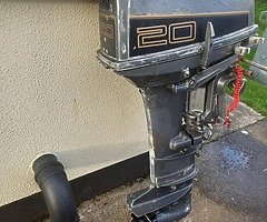 2-stroke  outboard  Suzuki-20 hp