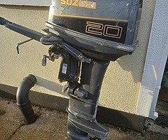 2-stroke  outboard  Suzuki-20 hp
