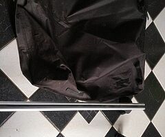 car roof rails and 70 litre waterproof roof bag