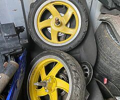 Mini moto and supermoto wheels for pit bike