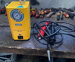 Smoke leak detector for vehicles with a boost leak or intake manifold leak