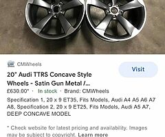 Ttrs wanted 20” (MUST BE DEEP CONCAVE)