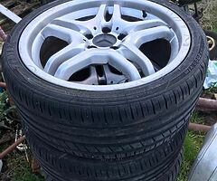 5x112 x 18in’ alloys new tyres
