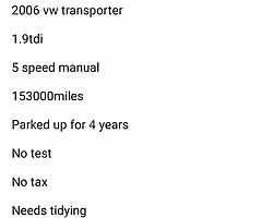 Vw transporter 1.9 tdi 2006 swb - Image 9/10