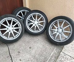 Alloy wheels and tires