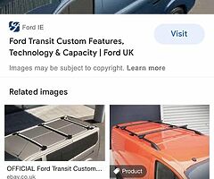 Transit custom roof bars