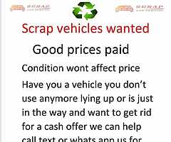 All cars Van's jeeps wanted