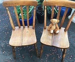Vintage pine chairs - Image 5/5