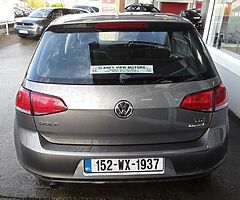2015 2015 152 VW GOLF 1.6 TDI 110 BHP TRENDLINE NCT 11/23 TAX 6/22 OR 621 P/M  GOLF - Image 6/10