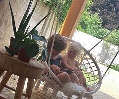 MACRAME SWING CHAIR + CUSHIONS + ALL FIXING - DELIVERY  - Image 7/10