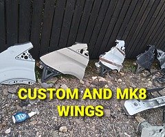 Mk8 and custom hinges , turbo axle light door engine gearbox egr tyre front all panels gearbox