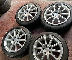 Subaru WRX STI Widetrack Enkei Wheels