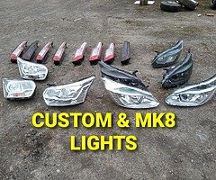 Ford custom and mk8 breakers 
All parts available 
Free delivery all over
Complete fronts
All doors