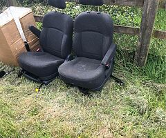 2 good seats 1 swivel the other normal