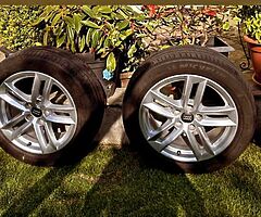 Audi original alloys & tyres for sale