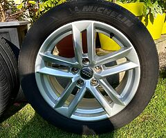 Audi original alloys & tyres for sale