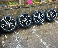 Vw 18inch alloy wheels with tyres for sale - Image 5/5