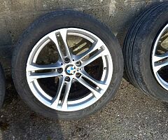 Bmw 18inch genuine alloy wheels with tyres for sale