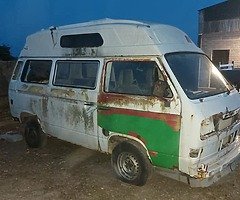 1985-86 vw t25 camper in need of full restoration