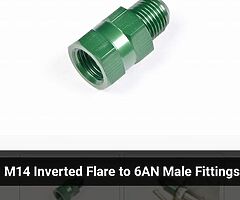 Wanted M14x1.5 inverted flare to An6 fitting asap