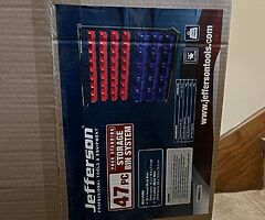 Jefferson proffesional tools , bench grinder , 6” vice , 7 drawer heavy dutychest with 147tools,matt - Image 4/10
