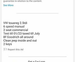 VW touareg 2.5tdi manual - Image 6/7