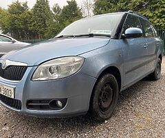 2008 Skoda Fabia 1.2 .Only 99 k mls .Tax only 280euro .2 previous owners 
No NCT OR TAX .1600e