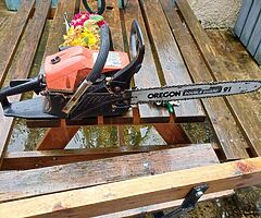 Chainsaw. Garden care