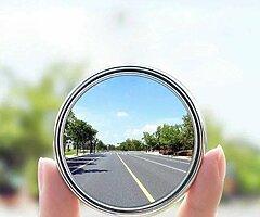 2 Pcs Car Round Frame Spot Mirror