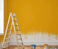 Wallpaper and decorating painting