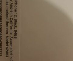 Brand new iPhone 12 black unlocked