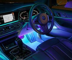 49£ Interior Car Lights with App Control, Segmented Colour, 2-Line Design Lighting Kit - Image 4/8