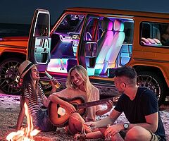 49£ Interior Car Lights with App Control, Segmented Colour, 2-Line Design Lighting Kit - Image 5/8