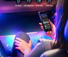 49£ Interior Car Lights with App Control, Segmented Colour, 2-Line Design Lighting Kit - Image 6/8