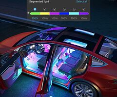 49£ Interior Car Lights with App Control, Segmented Colour, 2-Line Design Lighting Kit - Image 7/8