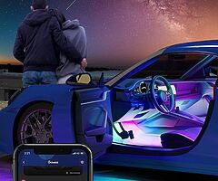 49£ Interior Car Lights with App Control, Segmented Colour, 2-Line Design Lighting Kit - Image 8/8