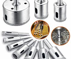 30£ Hole Saw Drill Bits Tools Set for Glass/Tile/Ceramic/Marble Carbon Steel 8mm-50mm 10 PCS