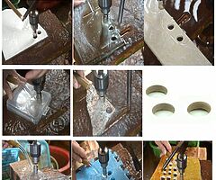 30£ Hole Saw Drill Bits Tools Set for Glass/Tile/Ceramic/Marble Carbon Steel 8mm-50mm 10 PCS - Image 3/7
