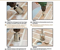30£ Hole Saw Drill Bits Tools Set for Glass/Tile/Ceramic/Marble Carbon Steel 8mm-50mm 10 PCS - Image 5/7