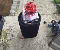 subwoofer and amplifier